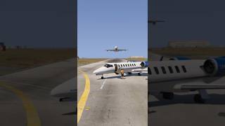 Runway Film! Next Level Air Worker Male Quickly Escape A Private Jet During Air plane Land Gtav