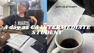 A day as a CA INTERMEDIATE SEPT 26 Student #exam #minivlog #cainter #study #vlog #students