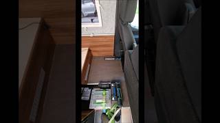 25. Raised floor and linoleum. #vanlife #vanbuild #electricvan #munich #campervan #makerspacemunich