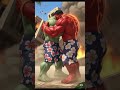 When Red Hulk Meets Green Hulk 😳 Who Will Win?#shorts #viral #trending #redhulk #hulk #greenhulk
