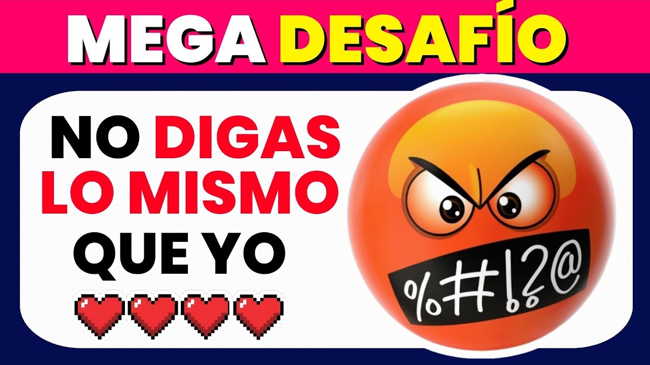 🤐❌ No Repitas o Pierdes | No Digas Lo Mismo Que Yo