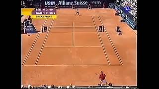 Reves paralelo de Gaudio contra Federer - Gstaad 2003 SF