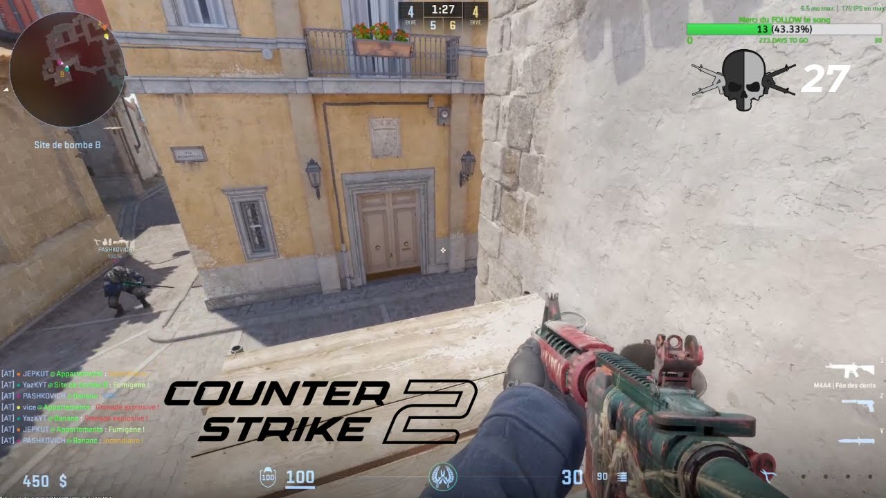 COUNTER STRIKE 2 - GAMEPLAY INFERNO | 27 KILL (NO COMMENTARY) - YouTube