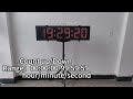 double sided clock with battery