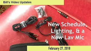 Bills Video Update: New Schedule, Lighting, and a New Lav Mic