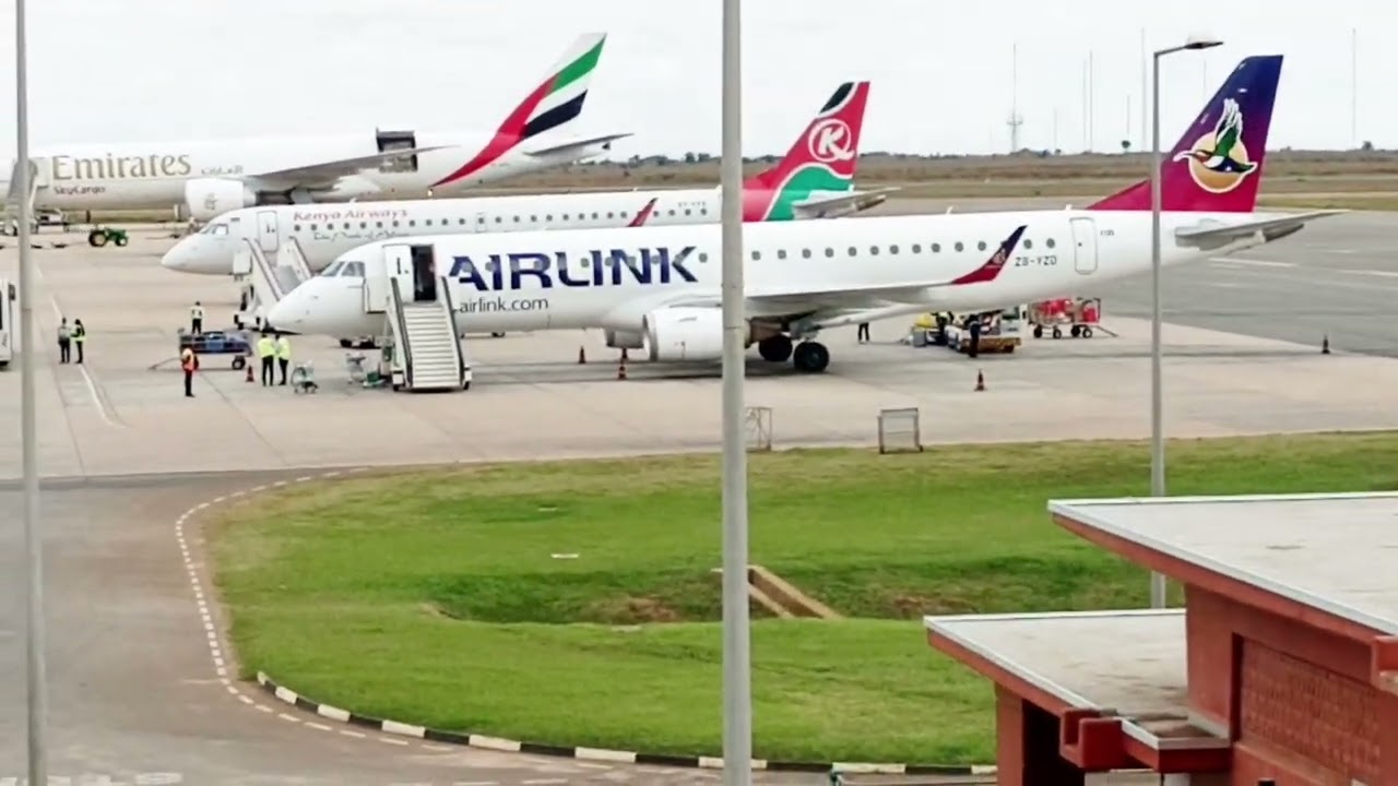 ENTRY TO KAMUZU INTERNATIONAL AIRPORT LILONGWE MALAWI.