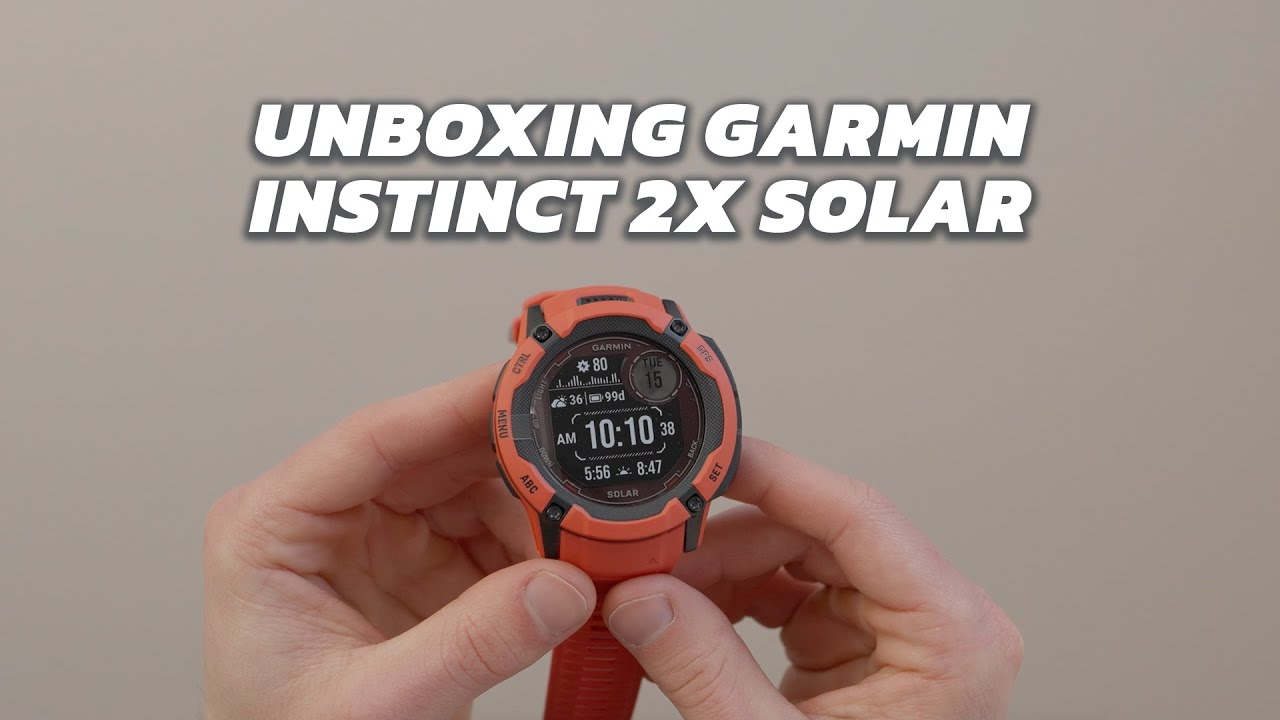 Garmin Instinct 2X Solar Rugged GPS Smartwatch, Whitestone with Power Glass  Lens, LED Flashlight