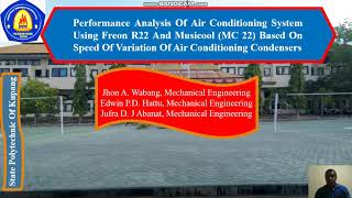Performance Analysis Of Air Conditioning System Using R22 And MC 22