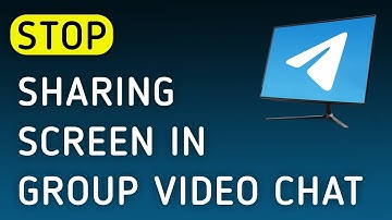 How To Stop Sharing Screen In A Group Video Chat On Telegram App On PC (New Update)