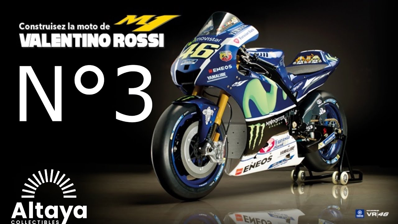 Maquette Moto Valentino Rossi Yamaha YZR M1 1/8 - Altaya - Neuf