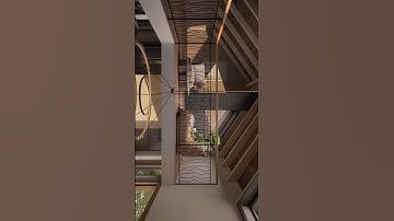 Interior of Forest House - 3D Architecture Animation #shorts #architecturevisualisation #interior