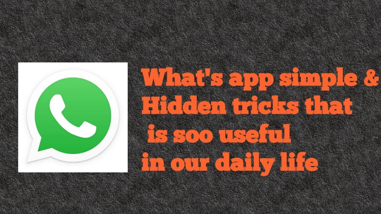 WhatsApp Hidden&Simple Tricks So Useful in daily life,WhatsApp Money,Call record,