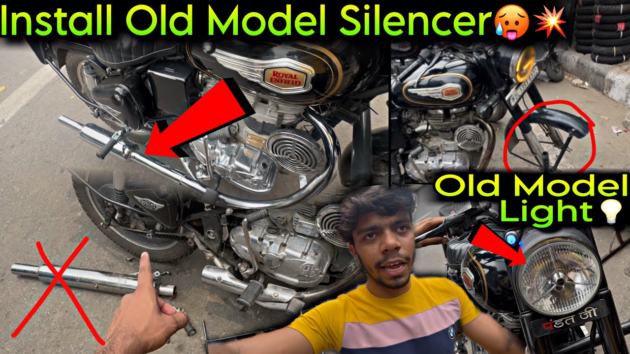 Finally🥵 Install Mini Punjab Silencer in My Bullet🙉- New Bullet Convert Into Old Model Type Bullet😱🔥