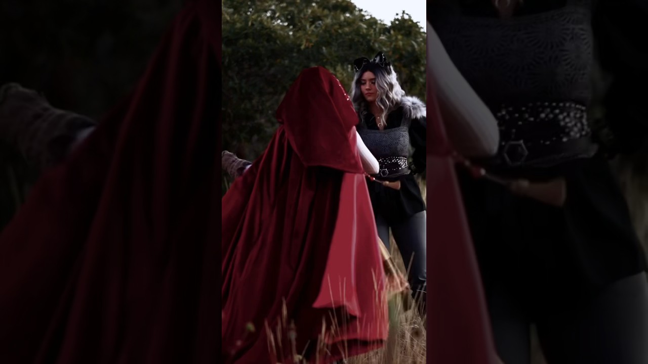 Red Riding Hood and the Wolf fairytale dance with @halcybella 🐺🧺✨ - dance by @thegstwins4136