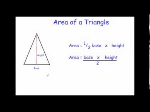 Area of a Triangle - Corbettmaths