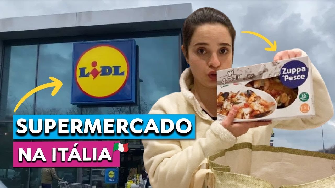 SUPERMERCADO na ITÁLIA | Compras da semana no LIDL e CONAD com todos o valores!