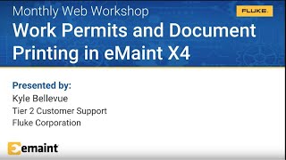 Web-workshop: Work permits and document printing in eMaint X4