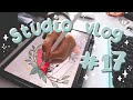 Studio Vlog 17 🌸 making my own stickers, studio upgrade, getting vaccinated and much more!