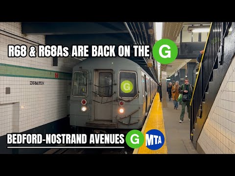 IND Crosstown Line: R68 & R68As are back on the (G) Line. (G) Train ...