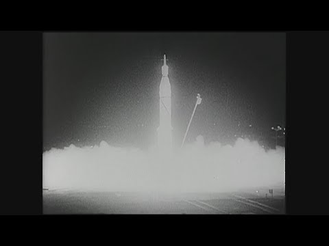 Момент старта РН Jupiter-C (Explorer-1)
