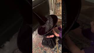 Precious Girl Dressed in a Witch Costume Mispronounces the Word