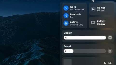 New Control Center on macOS Big Sur Demo
