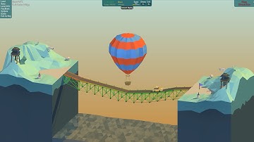 Poly Bridge Walkthrough - Snow Drift - Under Bridge