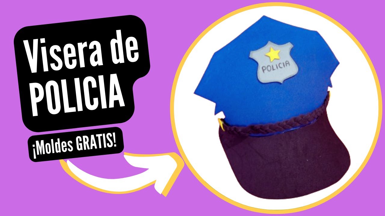 Casco De Policía Con Visera Para Niños - Disfraz Y Juego De Rol Ajustable Para Pequeños Héroes