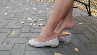Nylon Shoeplay Im Park Hot Shoeplay