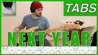 "Next Year" bass tabs, @foofighters [PLAYALONG]