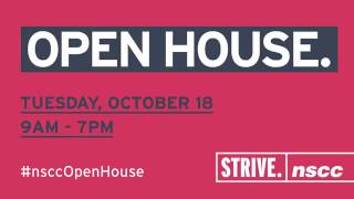 NSCC Open House - Oct. 18, 2016