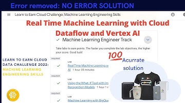Real Time Machine Learning with Cloud Dataflow and Vertex AI #learntoearn #machinelearning first lab
