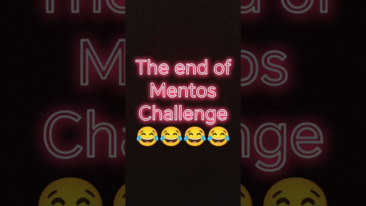 Mentos Challenge gone wrong😂