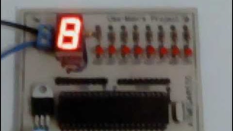 SEVEN SEGMENT COUNTER WITH BASCOM AVR