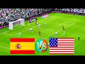 USMNT vs SPAIN | 13 Mar 2026 - International Soccer Match | eFootball (4K) Gameplay 