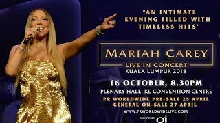 Mariah Carey #TheButterflyReturns to Kuala Lumpur, Malaysia (HIGHLIGHTS) 10/16/2018