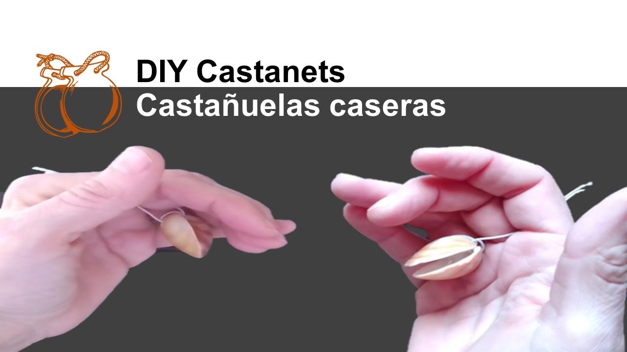 DIY Spanish with sea shells Cómo hacer unas castañuelas de