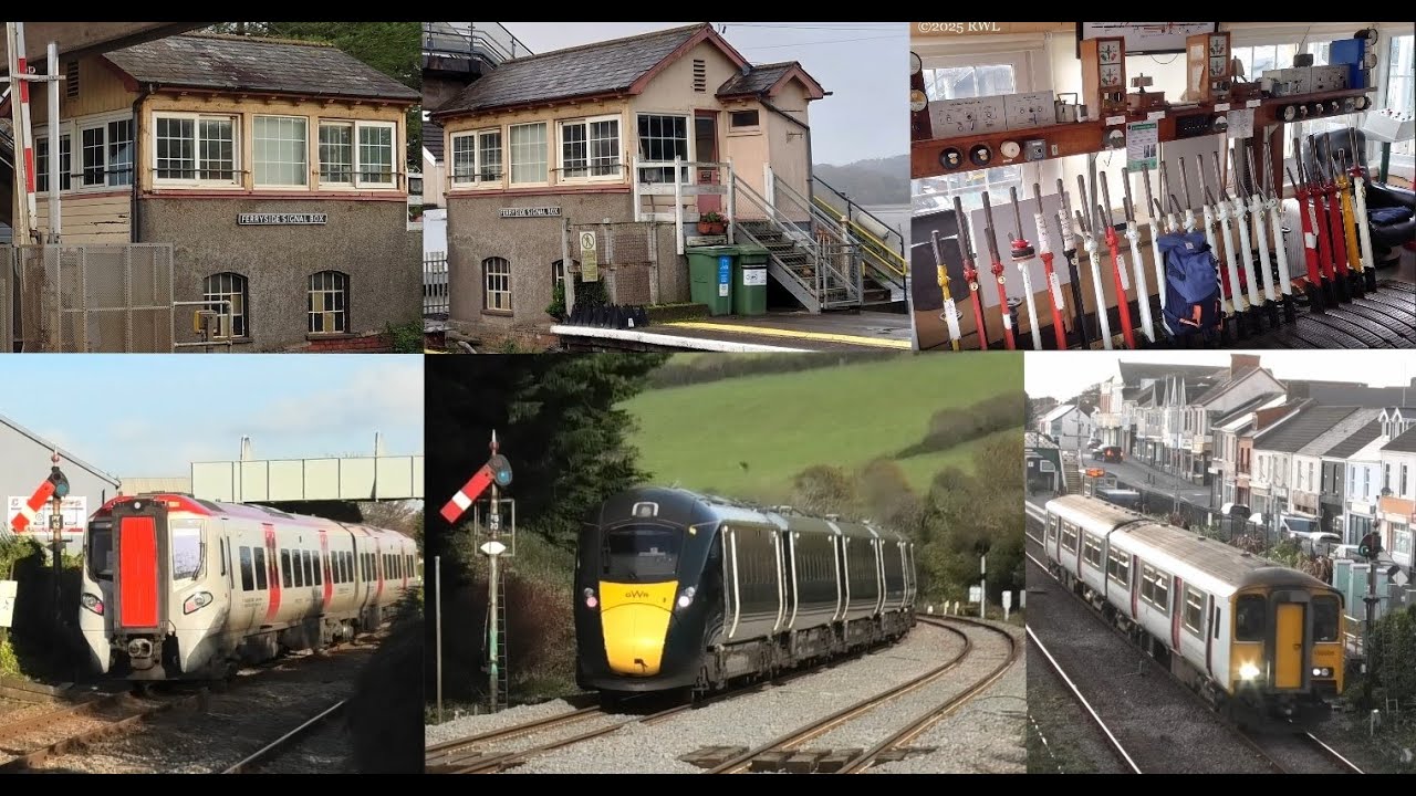 The last week of Ferryside Signal Box - 24 28 29 October 2025 - trains and semaphores at FYS and PBY