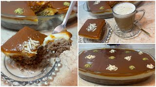 كيك الطبقات بالكراميل ترند التيك توك سهل وسريع شكل وطعم ولا الذ للضيوف / Layered caramel cake  .