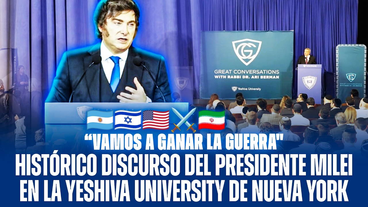 HISTÓRICO DISCURSO DEL PRESIDENTE MILEI EN LA YESHIVA UNIVERSITY DE NUEVA YORK