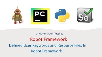 Python Robot Framework For UI Part 17:  Defined User Keywords and Resource Files in Robot Framework