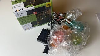LIDL LIVARNO LED BULB STRING LIGHTS - SOLAR
