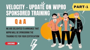 Velocity Update on Wipro sponsored training PART - 1 | Wipro Turbo and Velocity Offer | 2022 Batch.