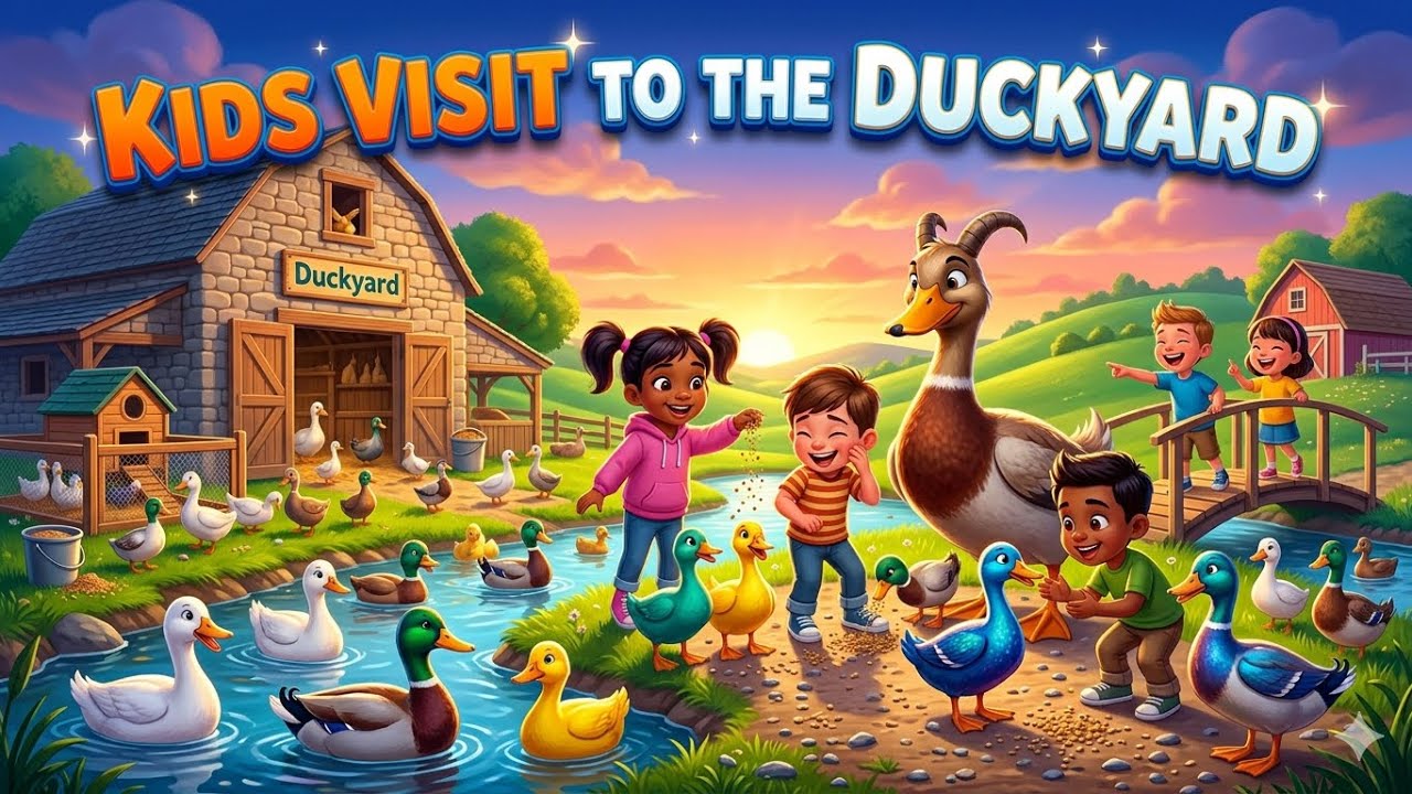"Quack-tastic Adventure: Kids Explore the Duckyard! 🌟 | Fun Songs & Nursery Rhymes!" | Children’s