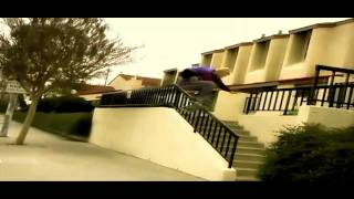 Clip of The Day-Brad lane Hardflip over 10 rail(baghead)