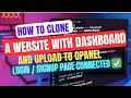 How to clone a website with a dashboard  how to copy a website and upload to cpanel  guide