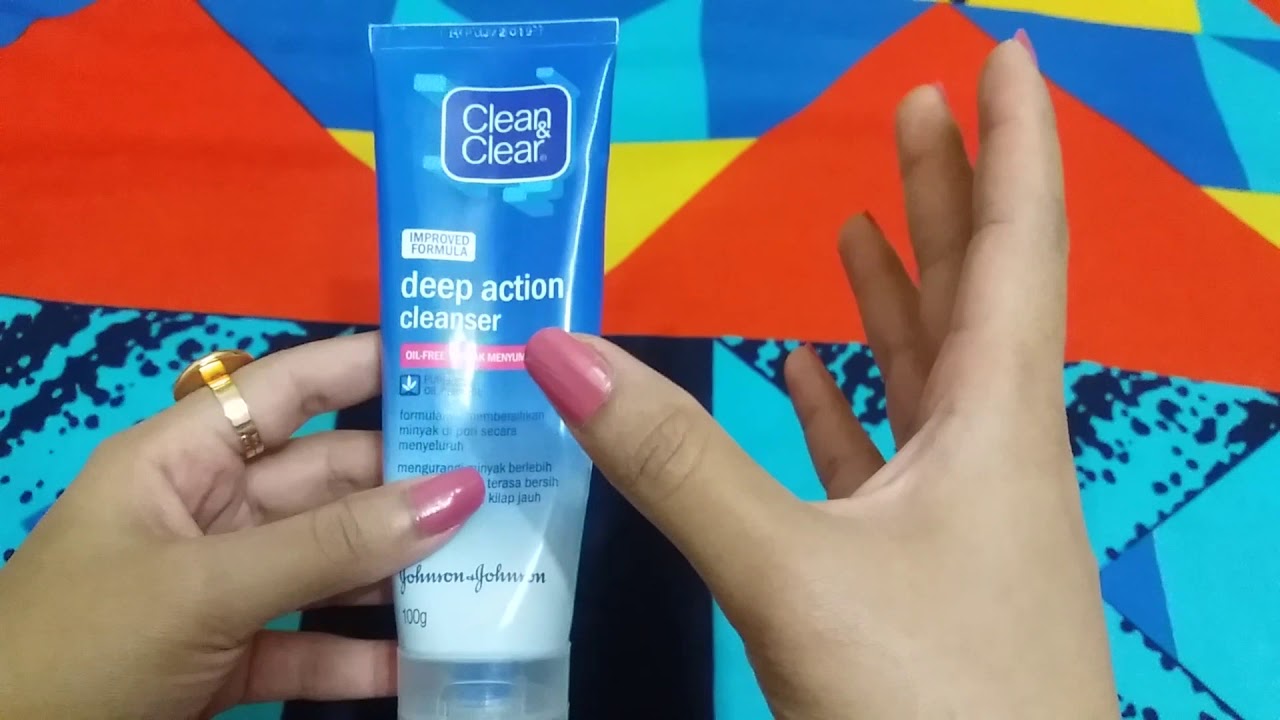 BEST CLEANSER FOR OILY & DRY SKIN !!! CLEAN & CLEAR CLEANSER ! YouTube