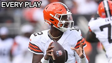 Shedeur Sanders Every Throw & Run Preseason Week 3