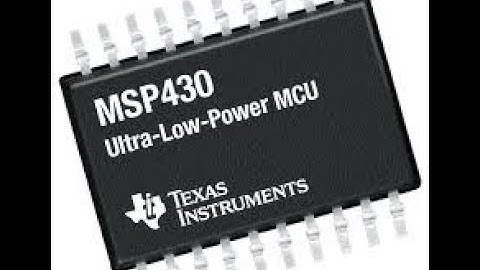 BASICS OF MSP 430 MICRO_CONTROLLER
