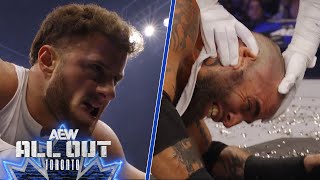 TABLES & THUMBTACKS! MJF vs Mark Briscoe: MATCH HIGHLIGHTS! | AEW All Out 9/20/25